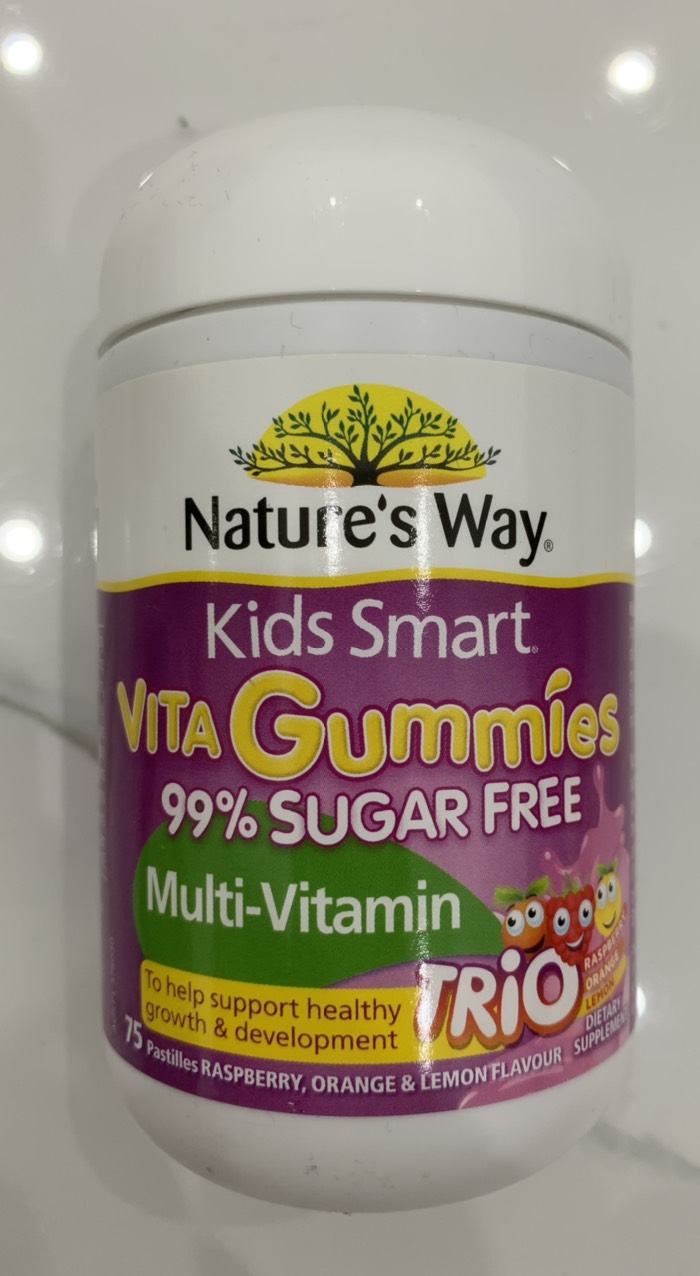 Kẹo dẻo Vita gummies Kid smart 99% không đường